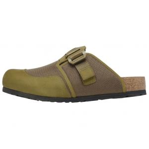 Birkenstock Мужские зеленые тапочки с закрытым носком на резиновой подошве, устойчивые к истиранию, свободного кроя, цвет Green