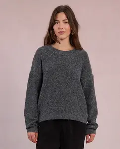 Женский базовый джемпер с длинным рукавом Molly Bracken, темно-серый