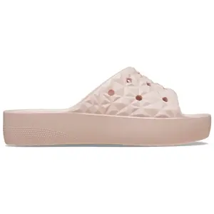 Женские шлепанцы Classic Platform Geometric Slide W Crocs, розовый