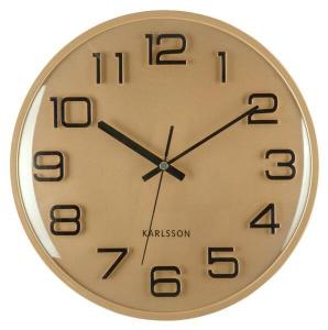 Настенные часы Karlsson 3D Numbers, 5x30x5 см, золотой