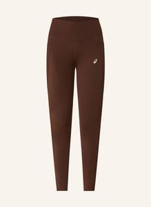 Беговые леггинсы нагино Asics, коричневый