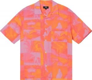 Рубашка Stussy Photo Film Shirt 'Pink', розовый