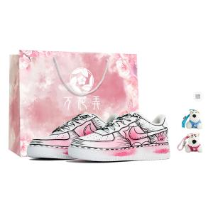 Nike Кроссовки для скейтбординга Air Force 1, унисекс, низкие, розовые/черные