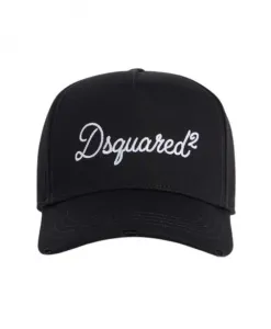 Бейсболка с вышитым логотипом Dsquared2, черный
