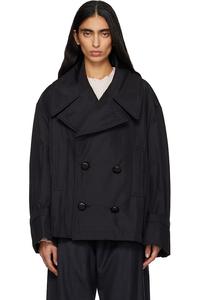 Двубортный спортивный пиджак Mm6 Maison Margiela, черный