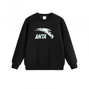 Свитшот-пуловер 2025 осень подростки Antakids, черный