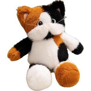 Очаровательные плюшевые куклы котят с тремя цветами, высота 45см/60см Happy Fish