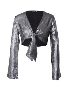 Блуза Nasty Gal Blouse, серебряный