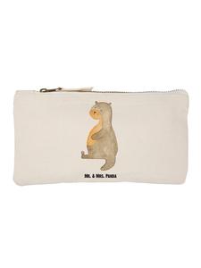 Mr. & Mrs. Panda Белый пенал с изображением выдры, без надписи