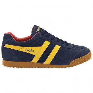 Кроссовки Gola Women's Harrier Suede, цвет Navy/Sun/Red
