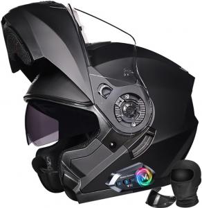 Шлем для мотоциклистов Halying, черный