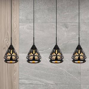 Подвесной светильник Globo Lighting Hassan Typ B, железо - 4 пламени