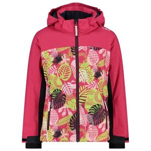 Куртка для девочек с капюшоном на кнопках, твил - горнолыжная куртка Cmp, мультиколор