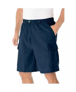 Мужские эластичные шорты-карго Knockarounds 8 дюймов для высоких и крупных мужчин KingSize, синий