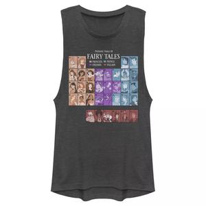 Майка с мускулами для подростков Disney Princess Periodic Table Fairy Tales Licensed Character