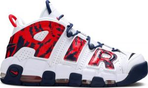Кроссовки Nike Air More Uptempo 'Red Navy Camo', белый