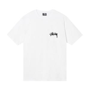 Футболка Stussy Withered Flower Tee 'White', белый