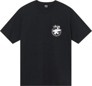 Футболка Stussy Beach Roots Pigment Dyed Tee 'Black', черный