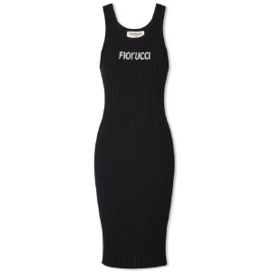 Платье Fiorucci Angolo Midi Vest, черный