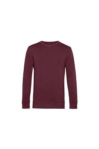 Органический свитшот с круглым вырезом B&C, красный