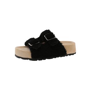 WUJI Женские противоскользящие шлепанцы с устойчивостью к истиранию черные, цвет Black