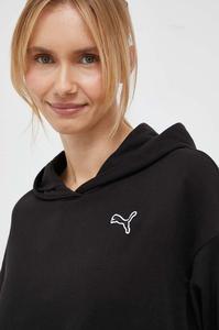 Хлопковая толстовка Puma, черный