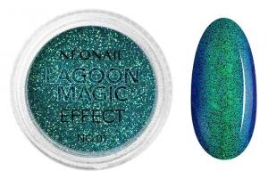 Neonail Lagoon Magic Effect 01 порошок для ногтей, 2 g