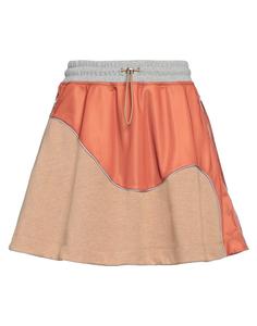 Мини-юбка Ganni, коричневый