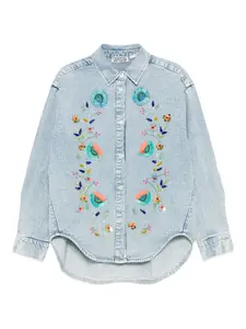 Рубашка с пайетками Essentiel Antwerp, синий