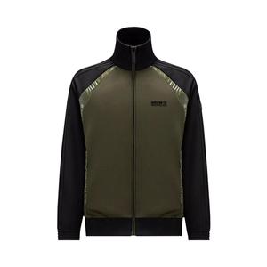 Толстовка на молнии из ацетата Moncler x Adidas, цвет Черный/Зеленый