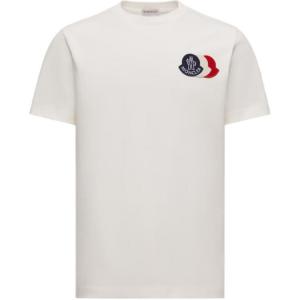 Футболка с нашивкой-логотипом Moncler, белый