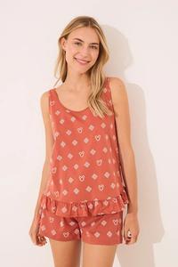 Хлопковая пижама Mickey Mouse Women'Secret, оранжевый