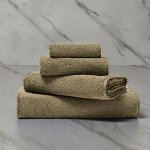 Банное полотенце Frette однотонное 70x140, зеленый