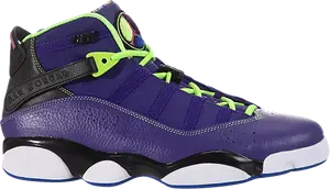 Кроссовки Air Jordan 6 Rings GS Court Purple, фиолетовый