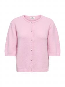 Кардиган 'JDYRUE' вязаный светло-розовый