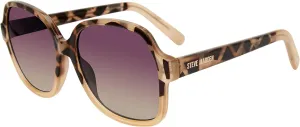 Женские солнцезащитные очки Steve Madden, модель Marcelle Square, Milky Tortoise/Smoke Gradient