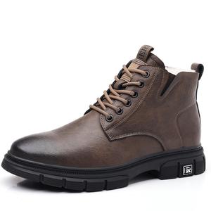 EGCHI Мужские ботинки Martin черно-коричневые, цвет Brown