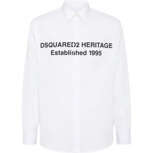 Рубашка с принтом Dsquared 2, белый