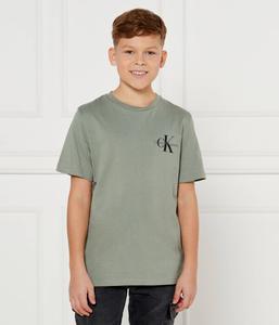 Футболка детская Calvin Klein Jeans Regular Fit, зеленый