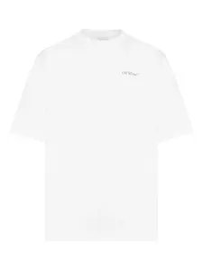 Футболка с принтом стрел OFF-WHITE, белый