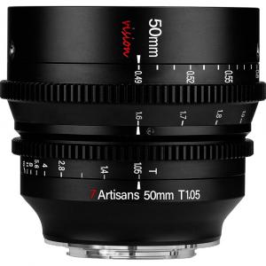 Кинообъектив 7Artisans 50mm T1.05 Vision Cine Lens, Canon RF Mount, черный