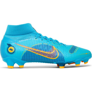 Бутсы Nike Mercurial Superfly 8 Pro FG 'Chlorine Blue Laser Orange', синий