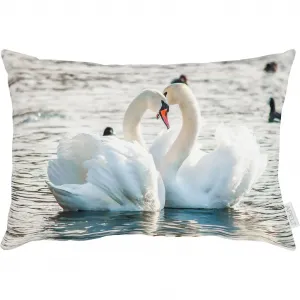 Декоративная подушка 6801 Apelt, Blau, grau + bedruckt