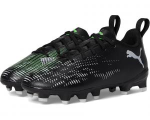Кроссовки PUMA Kids Future 8 Play Firm Ground/Artificial Ground, цвет PUMA Black/Cool Light Gray/Fluo Green