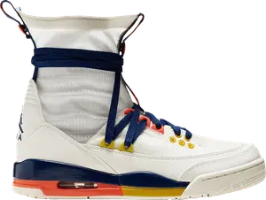 Кроссовки Wmns Air Jordan 3 RTR EXP Lite Sail Blue Void, белый