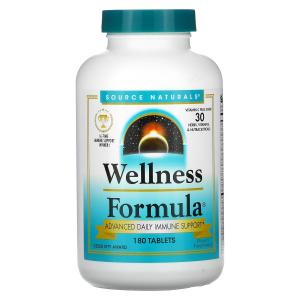 Source Naturals Wellness Formula ежедневная иммунная поддержка, 180 таблеток