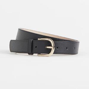 Ремень H&M из зерненой искусственной кожи, черный