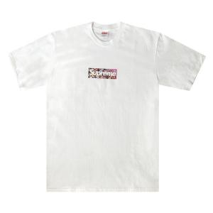 Футболка Supreme x Murakami COVID-19 Relief Box Logo Tee 'White', белый