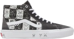 Кеды Vans Daniel Johnston x Skate Sk8-Hi Hi, How Are You Project, серый