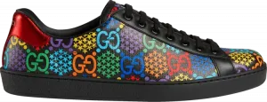Кроссовки Gucci Ace GG Supreme Low Psychedelic - Black, черный
